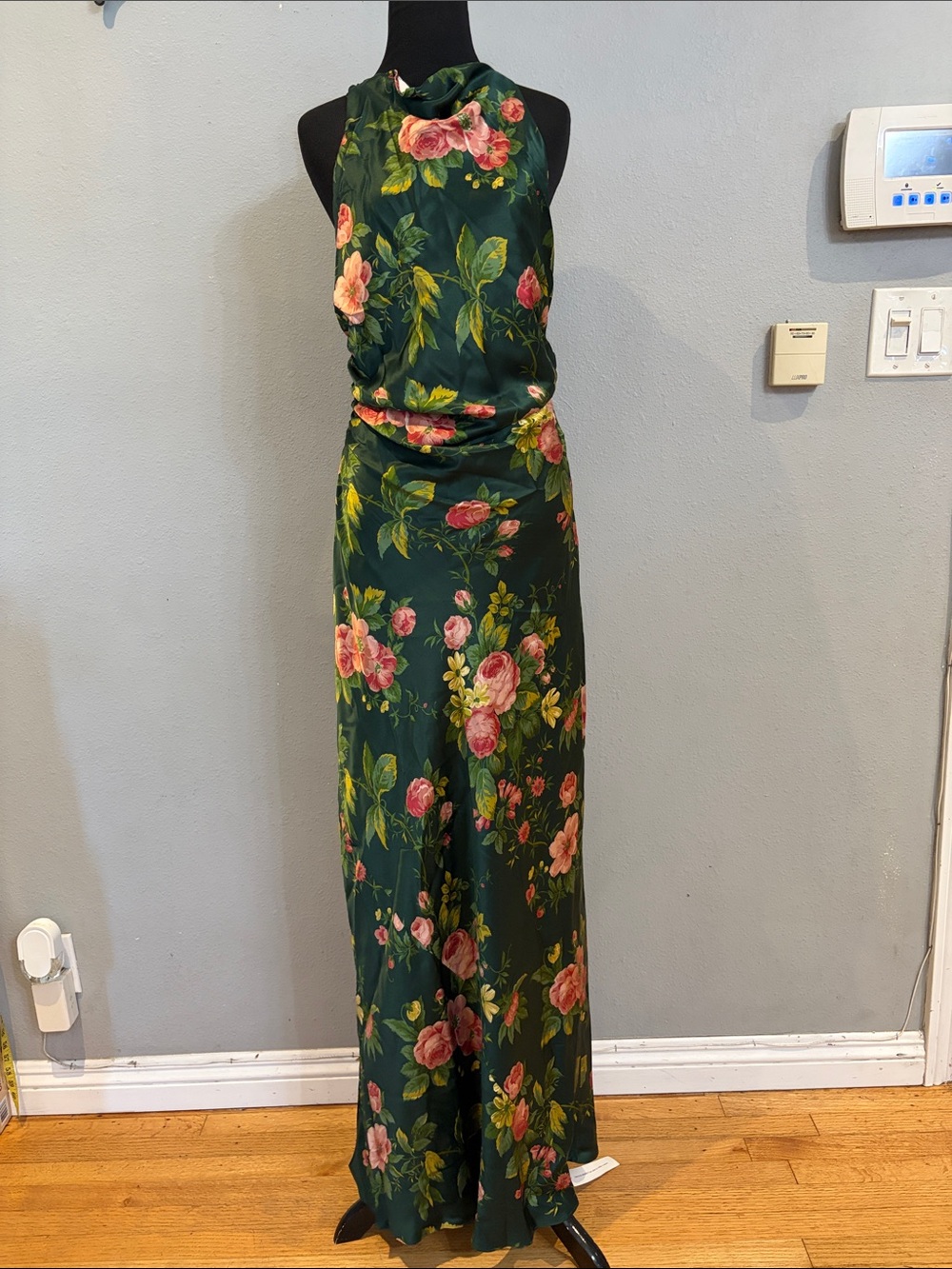 REFORMATION Anaiis Silk Dress in Belvedere